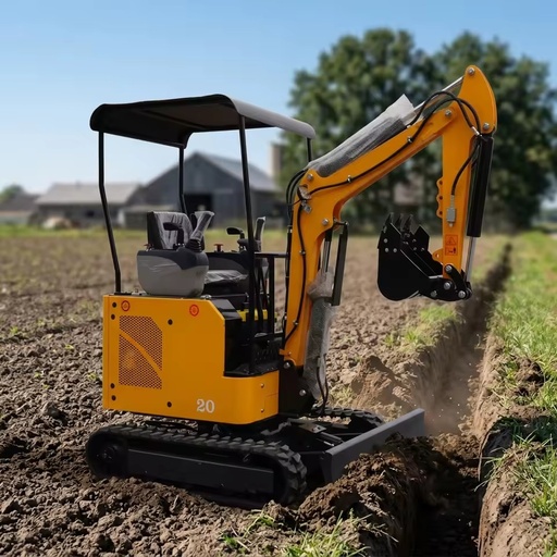 LDE-W2000 Good Quality 2.0 Ton Mini Crawler Excavator Farm Household Mini Digger With All Attachments