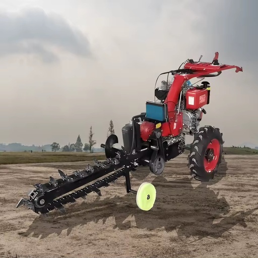 High Cost Performance Walk Behind Digger Self-propelled Trencher Machine