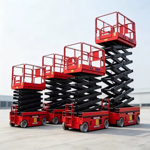 Self Propelled Hydraulic Scissor Lift Machine 8m 10m 12m 14m Aerial Work Platform