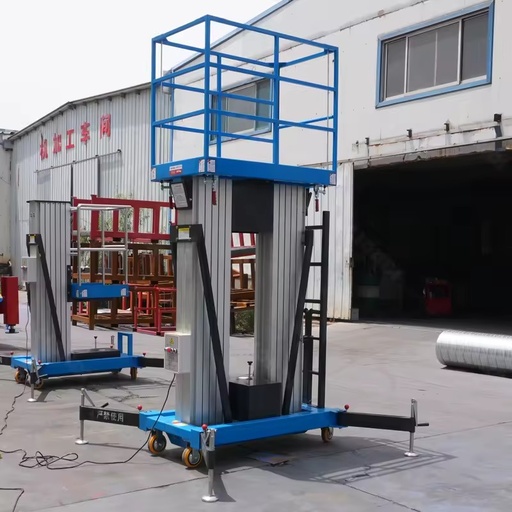 Small Aluminum Electric Lift Platform Trolley Telescoping for Aerial Work