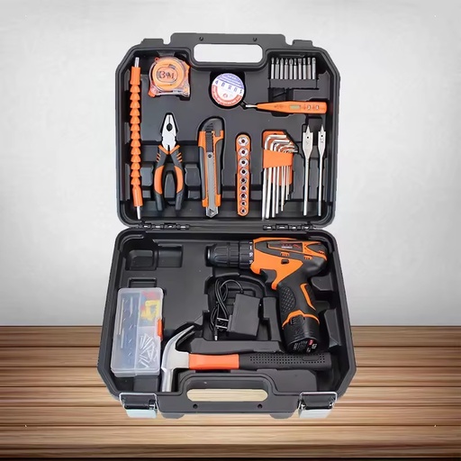 46pcs Working Tools Set Mechanic Tools Full Automotive Set Cordless Drill Set