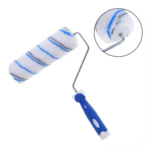 Blue Stripes Decor Paint Roller 9 Inch Anti -drip Plush Fabric Paint Roller