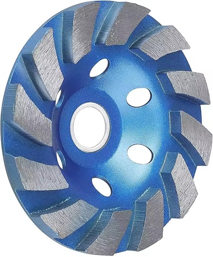 Hot Selling Double Wave Row Abrasive Stone Single Diamond Turbo Cup Grinding Wheels for Deburring Granite Marble Concrete