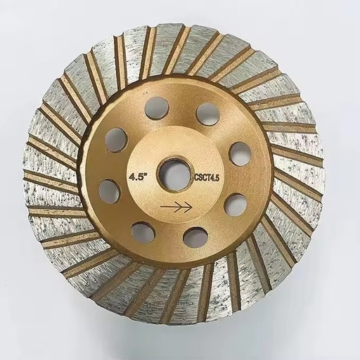 150mm 6inch Diamond Turbo Cup Grinding Wheel Steel Base Metal Bonding Agent Deburring Granite Marble Cured Concrete Aluminum