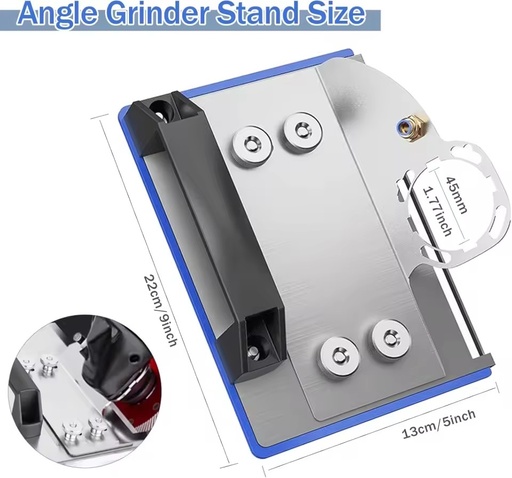 High Quality 45 Degree Stainless Steel Tile Chamfering Tool 100 Angle Grinder Attachment AssistingPower Tool Accessories for Cut