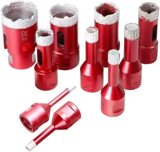Vacuum Brazed High Performance Core Drill Bits M14 5/8-11 Diamond Dry/Wet Use MPA Certified Stone Drilling Tools Granite Tiles