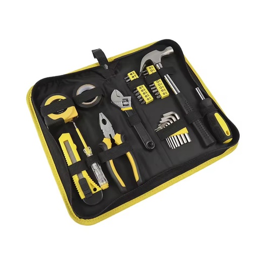 36PCS Steel Mechanic Hand Tool Kit 1 Year Warranty-Screwdriver Set Pliers Maintenance Hardware Bag for Daily Fixing Projects