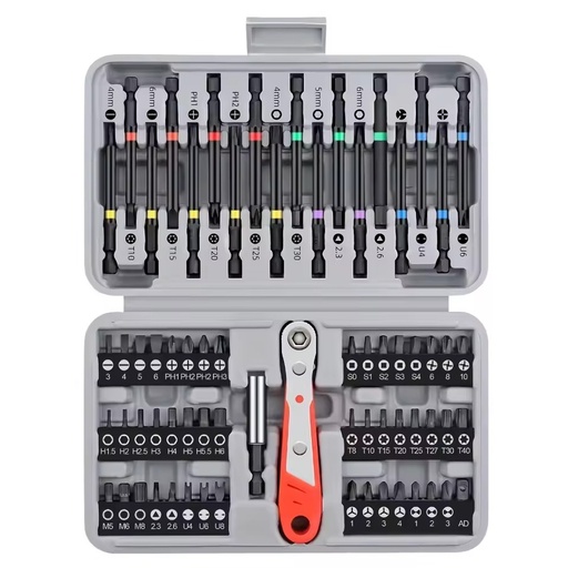 68PCS 1/4 Inch Drive CR-V Socket Set 36 Teeth Reversible Ratchet Wrench Deep Socket Hard Case OEM Multifunctional
