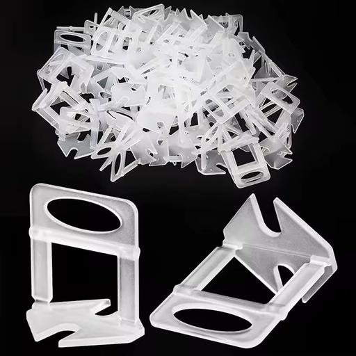 High Quality 2.0mm Plastic Spacer Clips Modern 100pcs Tile Leveling Clips Industrial Durable PE Ceramic Material for Floor