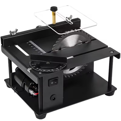 Portable Mini Precision Table Saw Multi-Function Electric Woodworking Cutting Machine with Sliding Table for Small Household Use