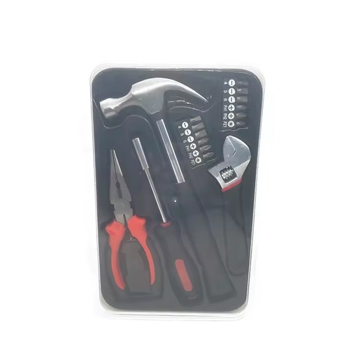 16 Pcs Household Tool Set Pliers Hammer Wrench Screwdriver Box Set Gift Tool