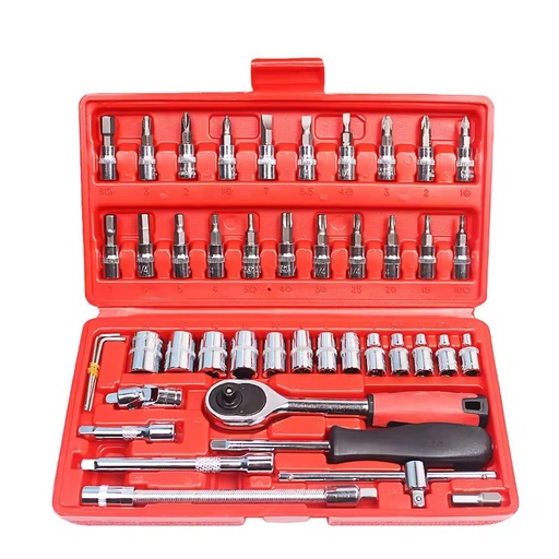 Factory Wholesale 46 Pcs Professional Multifunctional Car Repairs Socket Wrench Tool Set
