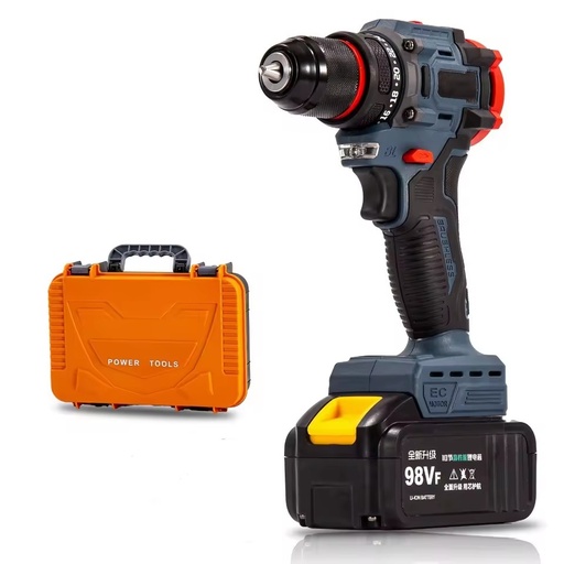 Cordless Electric Drill Brushless Motor High-power Multifunctional Drill with High Torque 21V-18V Electric Power Drill Set