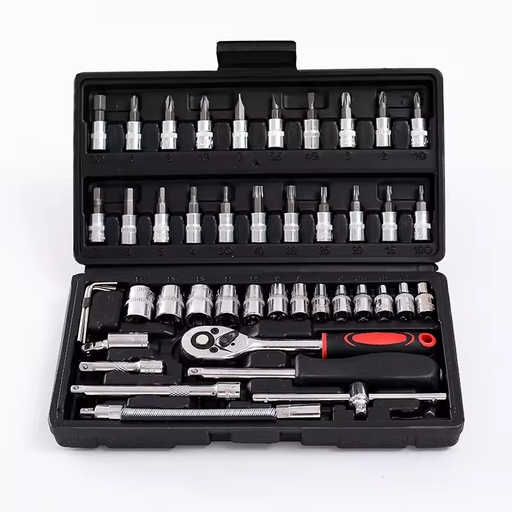 RYNEX Professional Wholesale High Quality Mechanics Tools Kit 46pcs Basics Kit Ratchet Set Socket Tool