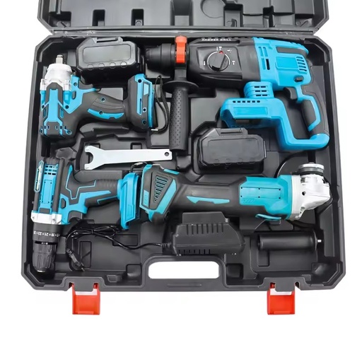 RYNEX Manufacturer 4-Tool Cordless Power Tool Combo Kit Brushless Llithium Battery Cordless Power Tools Kit