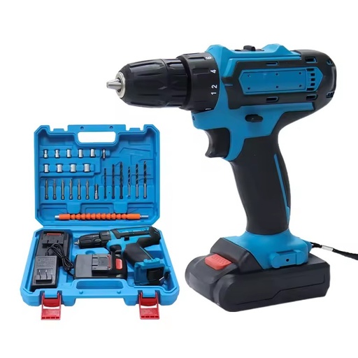 RYNEX Manufacturer Cordless Drilling Machines 21V Electric Screwdriver Two Batteries Cordless Power Drill Machine