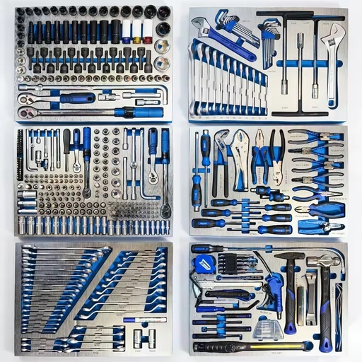 Complete 467Pcs Carbon Steel Heavy Duty Tool Kit Full Set for Home Garage & Auto Mechanical Work