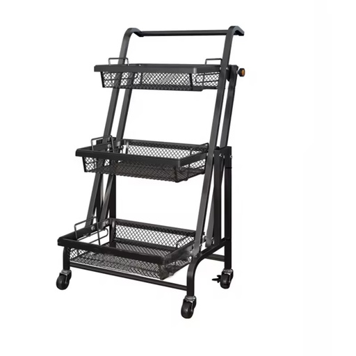 Dongguan Factory Wholesale 3-Tier Foldable Metal Multifunctional Kitchen Racks Corner Shelf Bathroom Wardrobe