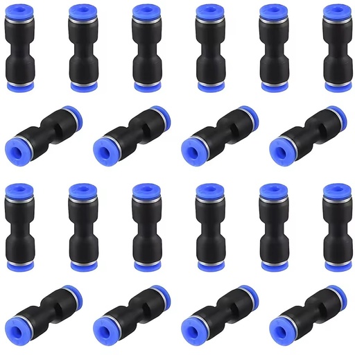 High Quality Pneumatic Release Plastic air Line Straight Push to Connect Pipe Tube Fittings for 4/6/8/10/12/14/16mm Tubes