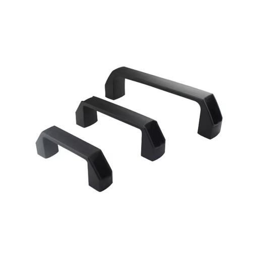 SK4-0010 Durable Black Aluminum Alloy/Nylon Bow Handle with Multiple Center Distances High Strength & Easy Mounting for Oven