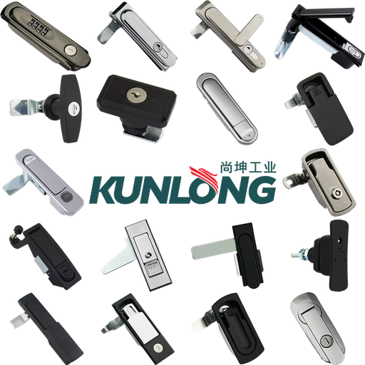 StainlessSteel &Zinc Alloy Compression Latch Lock, Cabinet Door Handle Lock for Control Box, Electric Cabinet, Automotive
