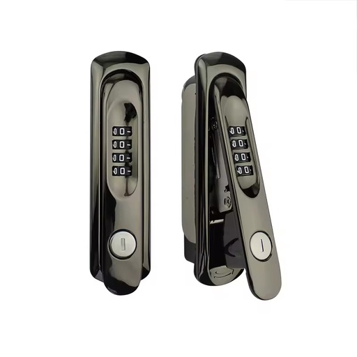 SK1-0001-ZN01 Heavy Duty Zinc Alloy Combination Lock with Gun Black Finish 4-Digit Password Security for Industrial Cabinets