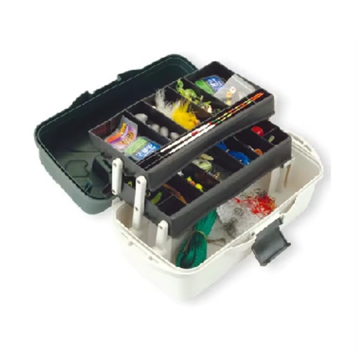 GD2075 Plastic Stackable Trailer Tool Box Handle Plastic Fishing Tackle Box for Storing Small Parts