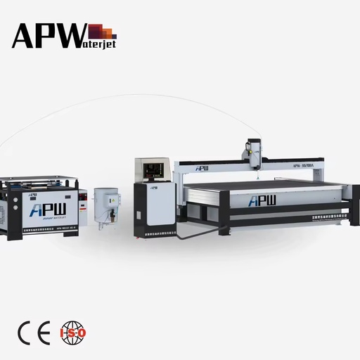 APW ultra High Pressure Water Jet Cutting Machine 5 Axis Cnc Waterjet Machine