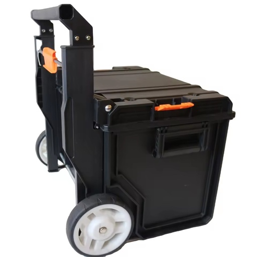 Stackable Plastic Drawer Tool Case Box With Wheels Tool Trolley Set