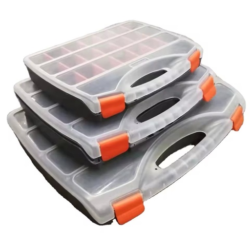 Small Tools Organizer Parts Storage Box With Removable Plastic Dividers for Hardware