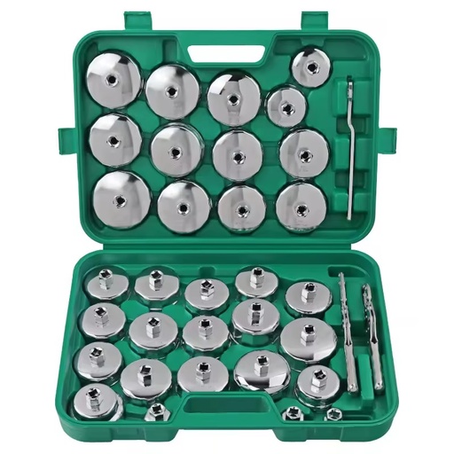 23-Piece Essential Cap Oil Filter Wrench Set for Vehicles Key Wrenches Included Vehicle Tools Kit