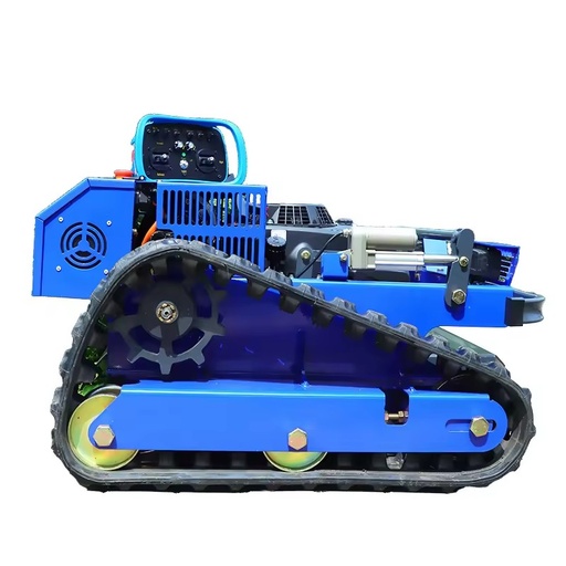 Aiweiya Remote Control 550mm All-Terrain Crawler Lawn Mower 24V Industrial 4-Stroke 9HP