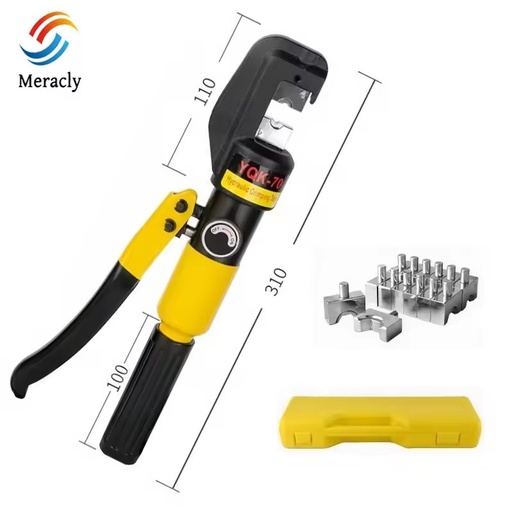 Factory Wholesale YQK-70/120/240/300 Manual Hydraulic Tools Steel Nose Crimping Pliers for Copper Aluminum Terminals Crimping