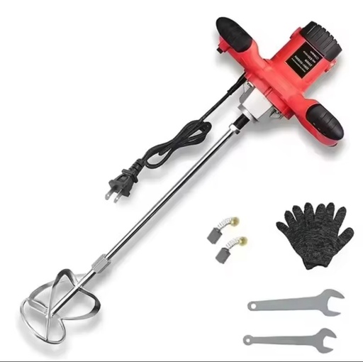 Portable 6-Speed Adjustable Electric Mixer Industrial DIY Grade Handheld Paint Concrete Mixer 110/220V 1 Year Warranty