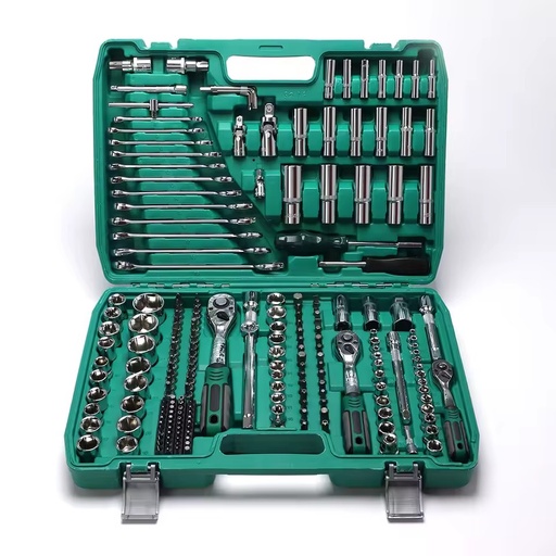 216-Piece Mechanic's Tool Set CRV Socket Wrench Hardware Automotive Repair Tool Kit