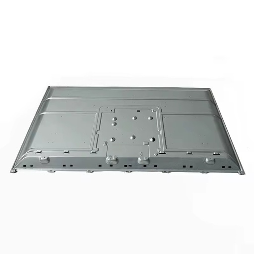 Custom Steel Deep Draw Bending Stamped Fabrication Zinc Monitor Back Panel Aluminum Steel Stamping Drilling Riveting Threading