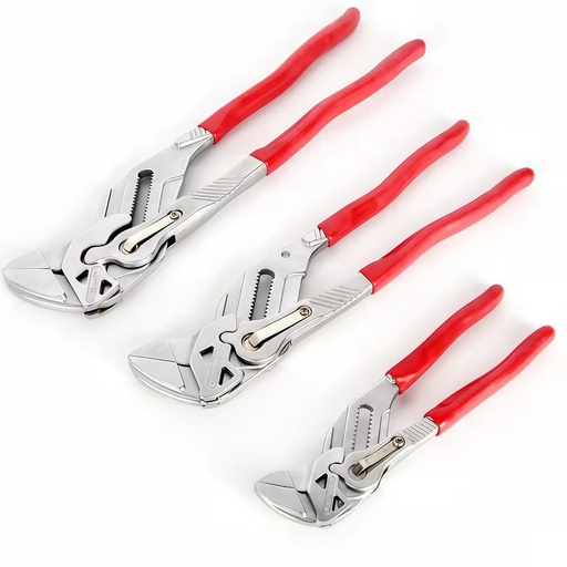 Cr-V Steel Multi-functional Quick-adjust Water Pump Pliers, Press-type Adjustable Claw Jaw Plumbing Tool
