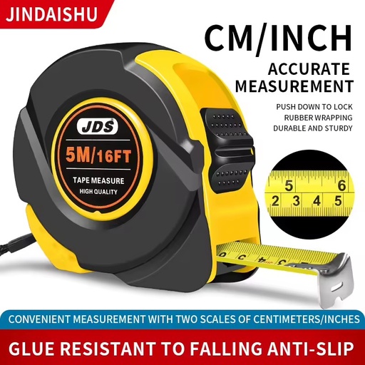 5m 7.5m 10m Anti-drop Tape Measure Metric Imperial Dual Scale, Blade Stands Upright Up To 3M Without Bending