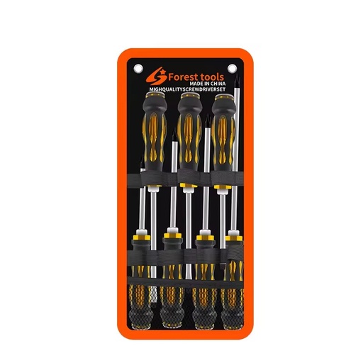Industrial Grade Multipurpose Knockable Through-hole Phillips Bit Screwdriver Set Magnetic Tip CR-V Steel High Hardness Plastic