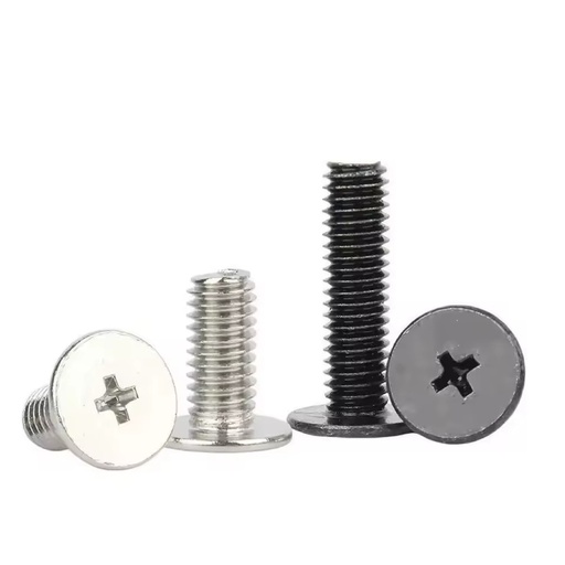 M2.5 M3 M4 M5 M6 M8 M10 M12 Black Oxide Stainless Steel 304 Hex Socket Bolts Ultra-Thin Flat Head Allen Screws Low Profile Wafer