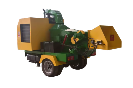 Portable Wood Chipper with Motor & Engine 22t/h Capacity 19-20mm Granularity High Productivity