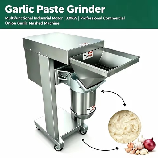High‑Efficiency Garlic Ginger Paste Crusher Multifunctional Vegetable Grinding Machine for Sauce Production