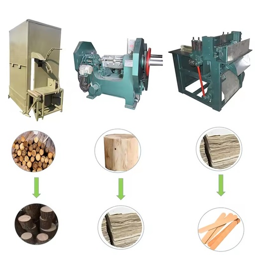 New Design Energy Saving Motorized 380V High Productivity Popsicle Stick Tongue Depressor Making Machine Multifunction Supplier
