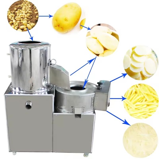 New Design Lerford Industrial Multifunctional Electric Root Vegetable Slicer Washing Peeling Slicing Machine for Wholesales