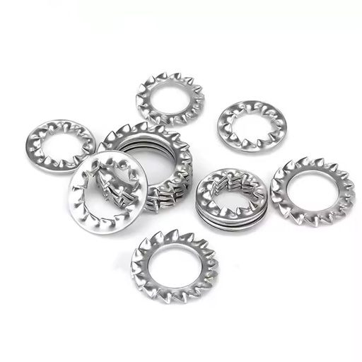 Customized M2 M3 M4 M5 M6 M8 M10 M12 M14 M16 M18 M20 Stainless Steel Shake Proof Internal External Tooth Serrated Lock Washers