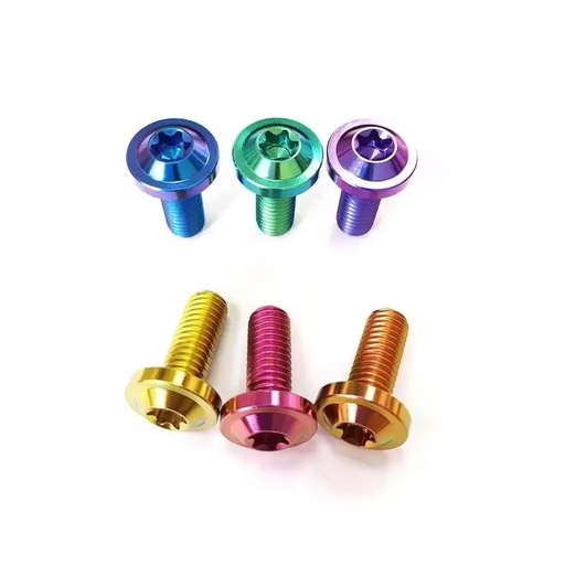 Titanium Flat Head Torx Screws Grade 5 Hexalobular Socket Countersunk Silver Plated M6 M8 M10 80mm 50mm 20mm 10mm OEM Metric