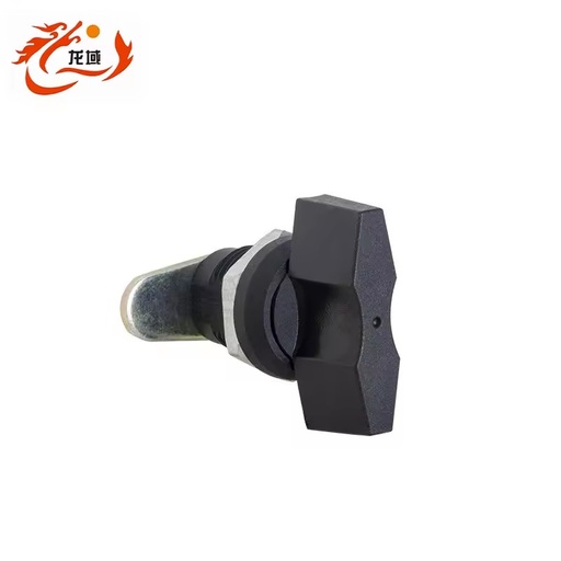 MS434 Keyless Rotatable Abs Handle Zinc Alloy Wing Knob Cam Lock ANSI Grade 3 50MM Backset Black Plastic Tongue Lock