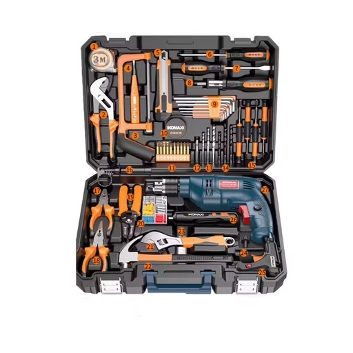 Portable and Durable Hand Repair Tool Kit for Automobile CR-V Steel Socket Set Including Ratchet for Home Use