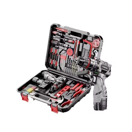 Portable Durable CR-V Steel Hand Tools Automobile Repair Tool Kit with Ratchet Socket Set for Home Use Metric Measurement System