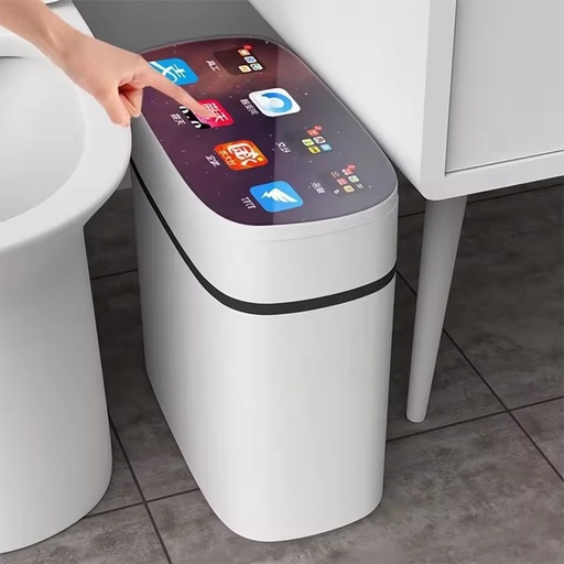 16L Plastic Trash Can New Electric Intelligent Automatic Sensor Touchless Smart Trash Bin Factory Wholesale Standing